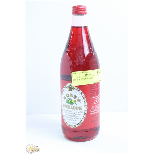 BOTTLE OF GRENADINE