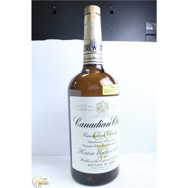 1967 CANADIAN CLUB EMPTY TEXAS MICKEY BOTTLE