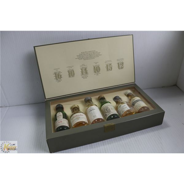 GIFTBOX SCOTLANDS FINEST 1OZ MALT WHISKIES 43%