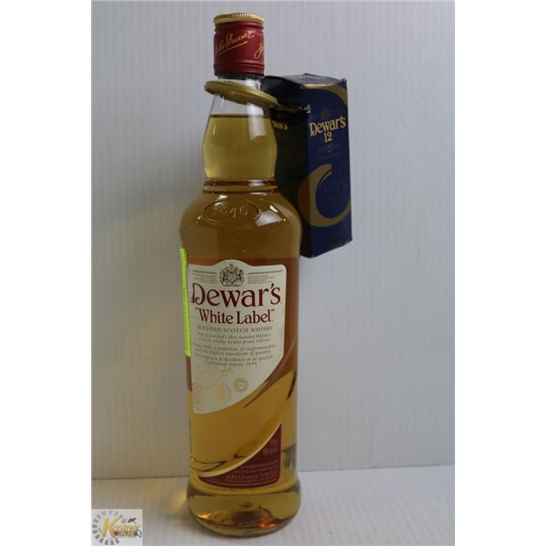 DEWAR'S WHITE LABEL BLENDED SCOTCH 40% ALC 750ML