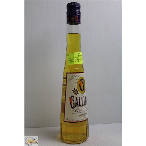 SPIRITO ITALIANO GALLIANO LIQUOR 375ML 30%