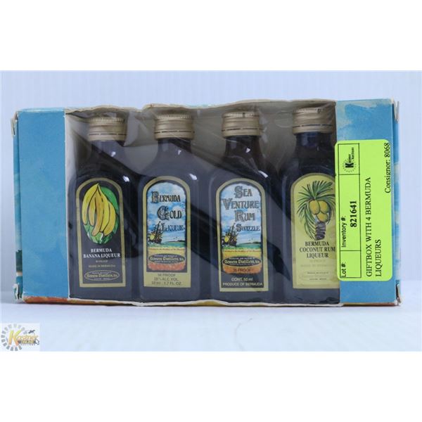 GIFTBOX WITH 4 BERMUDA LIQUEURS
