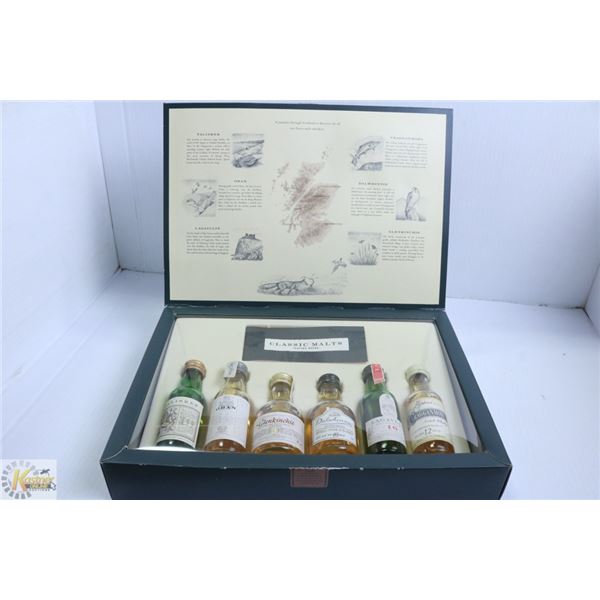 GIFTBOX SCOTLANDS FINEST 1OZ MALT WHISKIES 43%