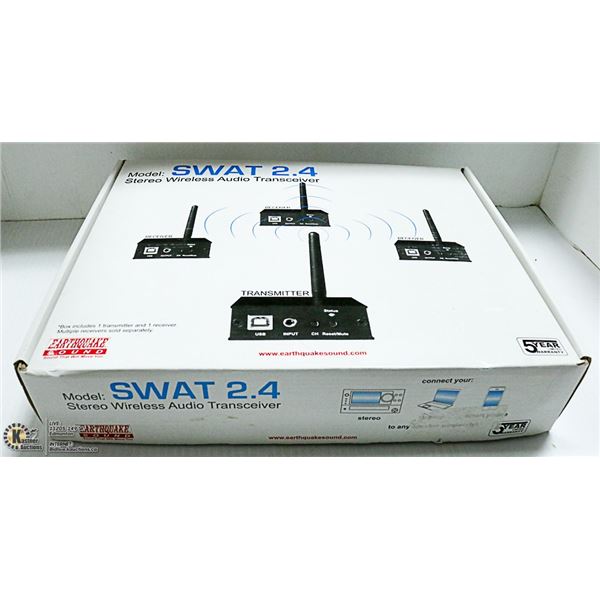 SWAT 2.4 STEREO WIRELESS AUDIO TRANSCEIVERS