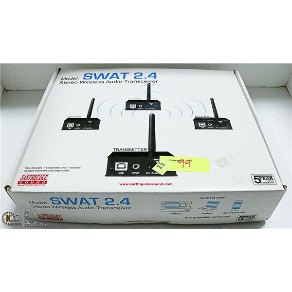 SWAT 2.4 STEREO WIRELESS AUDIO TRANSCEIVERS