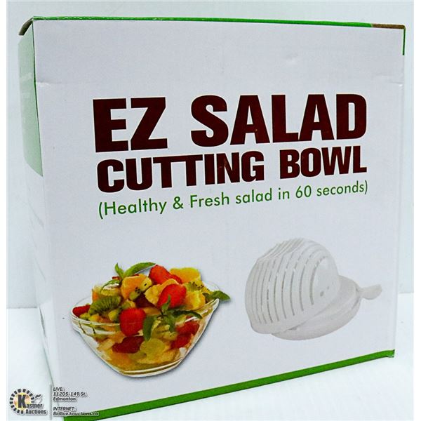 NEW EZ SALAD CUTTING BOWL