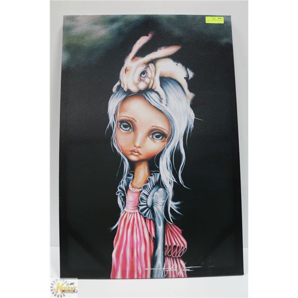 FIGURATIVE ART ON CANVAS - GIRL WITH