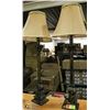 Image 1 : PAIR OF METAL TABLE LAMPS, 29" TALL