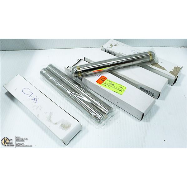 LOT OF 5 STAINLESS STEEL CIGAR TUBES (CT-2S & 1S)