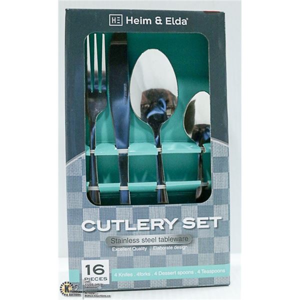 NEW 16PC HEIM & ELDA CUTLERY SET