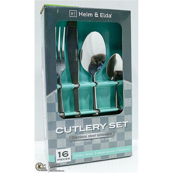NEW 16PC HEIM & ELDA CUTLERY SET