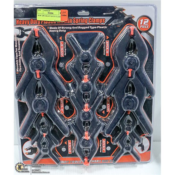 NEW 12PC HEAVY DUTY CLAMP SET