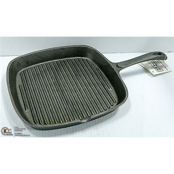 NEW 9" X 9" CAST IRON SQUARE GRILL