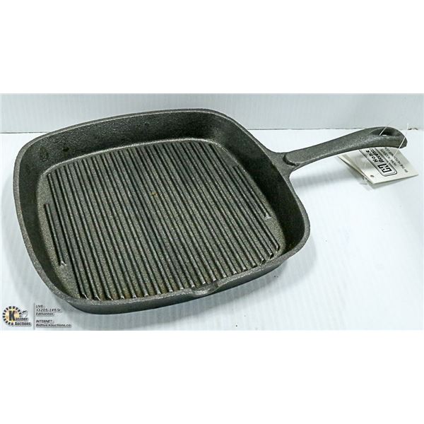 NEW 9" X 9" CAST IRON SQUARE GRILL