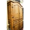 Image 1 : RUSTIC PINEWOOD ARMOIRE, 48 X 23 X 78