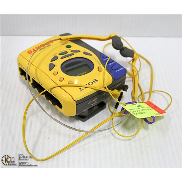 SONY SPORTS WALKMAN WITH HEADPHONES