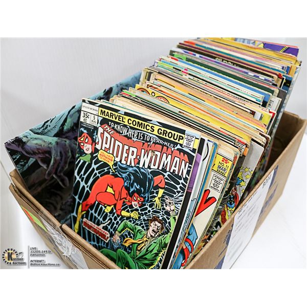 COMICS - BOX OF OVER 100 - MARVEL, DC, MISC