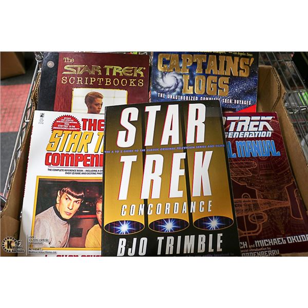 FLAT OF STAR TREK BOOKS