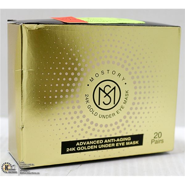 20 PAIRS ADVANCED ANTI-AGING 24K GOLDEN UNDER EYE