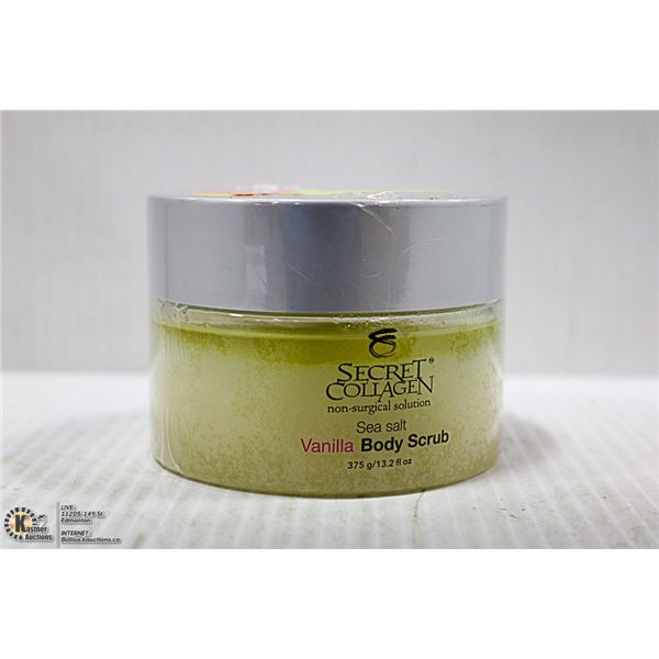 SECRET COLLAGEN SEA SALT VANILLA BODY SCRUB
