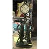 Image 1 : BRONZE STYLE STATUETTE CLOCK, 32" TALL