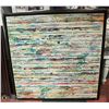 Image 1 : LARGE ABSTRACT ART FRAMED