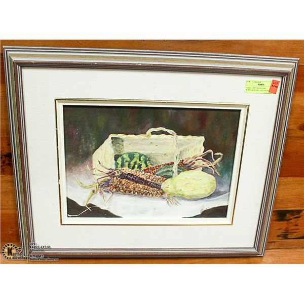 "STILL LIFE" SIGNED BY W.MCLACHLAN - OIL ON BOAR