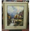 Image 1 : THOMAS KINKADE THE MOUNTAIN CHAPEL FRAMED PRINT