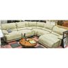 Image 1 : LARGE BIEGE FABRIC CHASE LOUNGE SECTIONAL