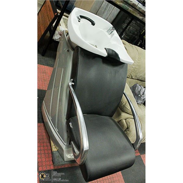 SALON CHAIR AND HAIR SINK
