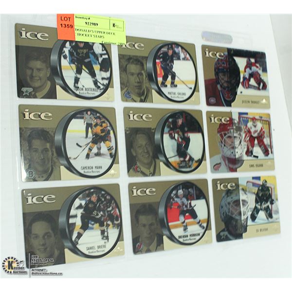 1998 MCDONALD’S UPPER DECK PLASTIC HOCKEY STARS