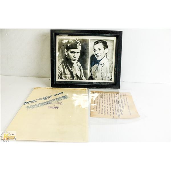 PHOTOS OF GENE TUNNEY AND SON, BOXED IN MARINES