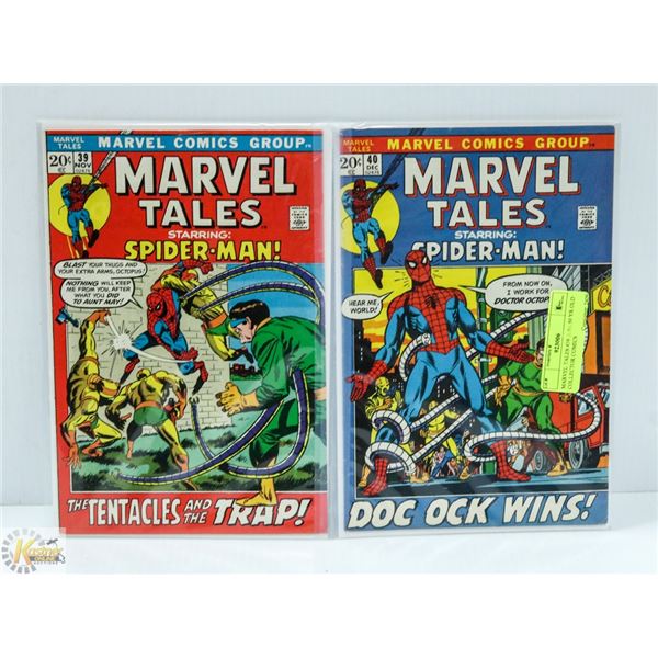 MARVEL TALES #39 & 40. 50 YR OLD COLLECTOR COMICS
