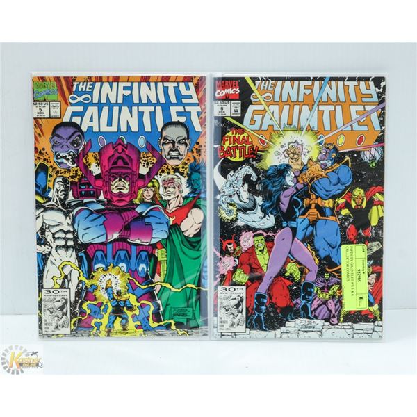 INFINITY GAUNTLET #’S 5 & 6 COLLECTOR COMICS
