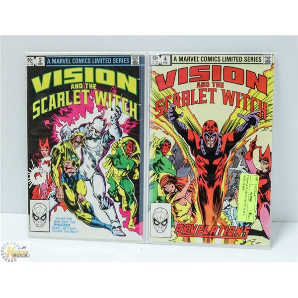 VISION & SCARLET WITCH #2 & 4, HIGH GRADE