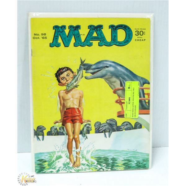 MAD MAGAZINE #98 FROM 1965 HIGH GRADE