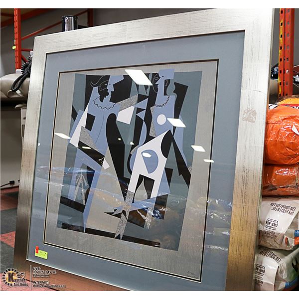 PICASSO SIGNED 1917 PICTURE TRIPLE MATTED