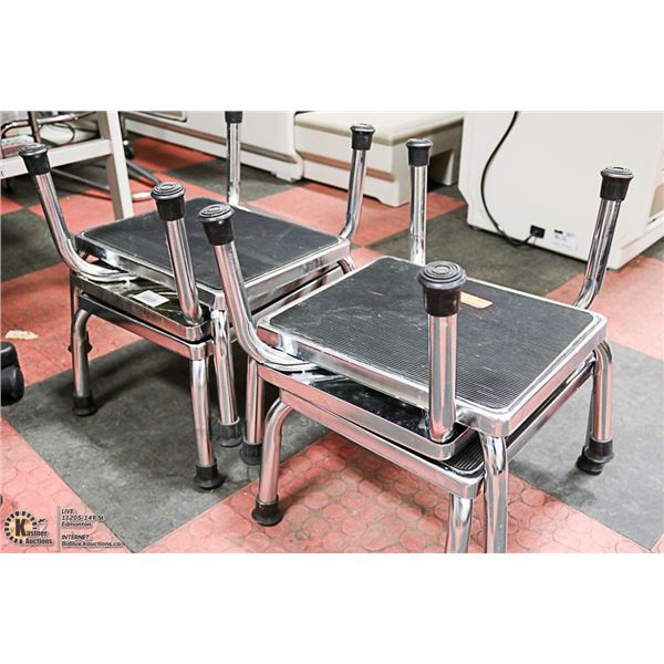 LOT OF 6 MEDICAL STEP STOOLS