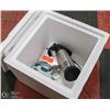 Image 1 : STYROFOAM COOLER WITH MEDICAL DEVICES & WELCH ALLYN BRAUN THERMOMETER
