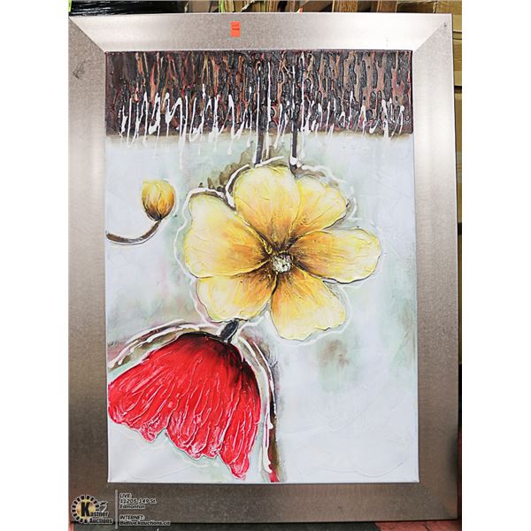 FLORAL OIL ON CANVAS