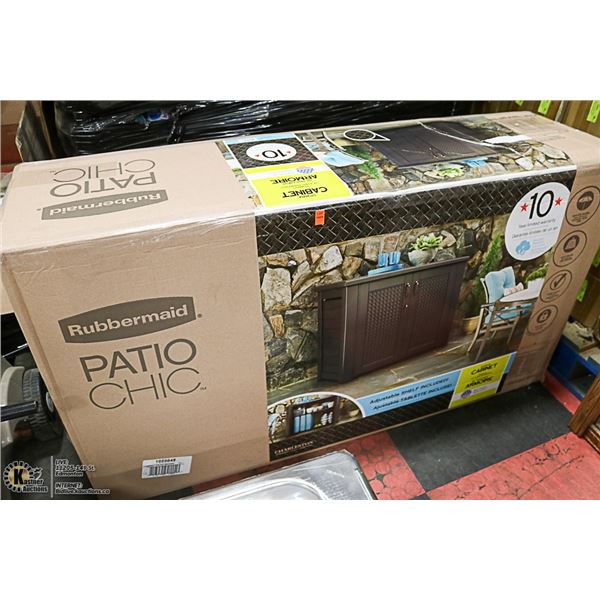 NEW RUBBERMAID PATIO STORAGE BOX