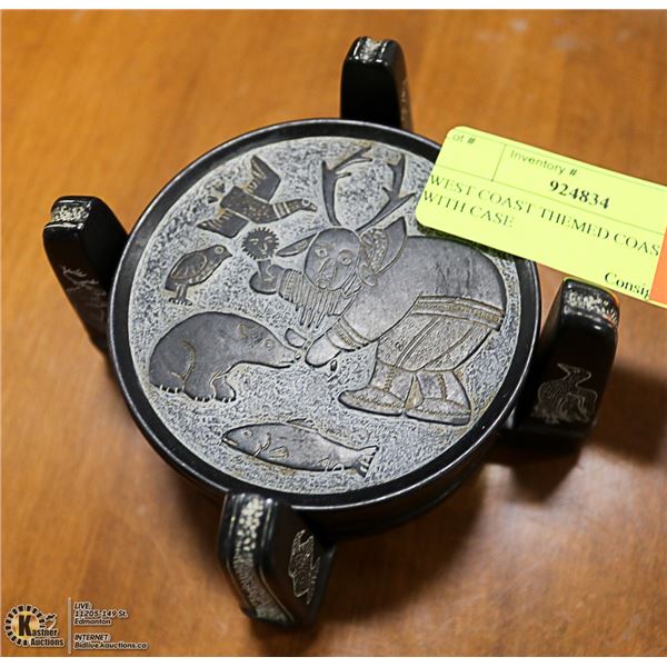 WEST COAST THEMED COASTERS WITH CASE