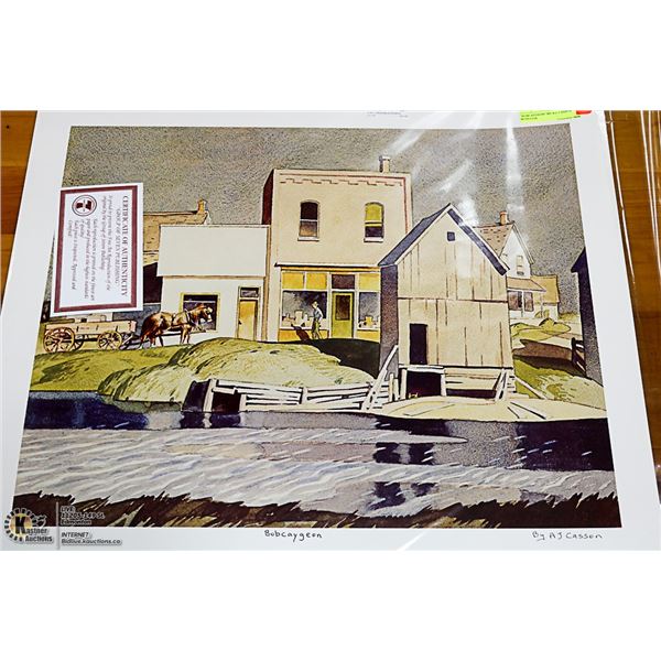 "BOBCAYGEON" BY A.J. CASSON WITH COA