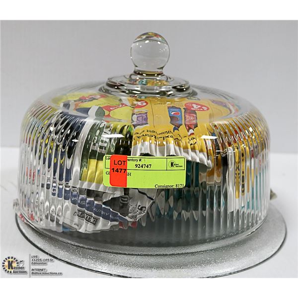 GLASS CAKE PLATE