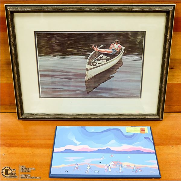 UNTITLED "SUMMER" BY TED HARRISON AND "PAST TIM