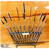 Image 1 : HANDMADE AFRICAN WEAPONS IN DISPLAY RACK