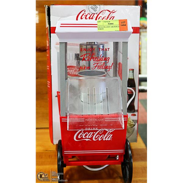 COCA COLA HOT AIR POPCORN MAKER`