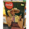 Image 1 : VINTAGE COCA COLA COWBOY ADVERTISING PICTURE