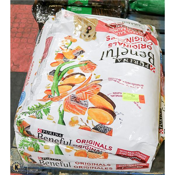 2 BAGS OF PURINA BENEFUL ORIGINAL WITH SALMON