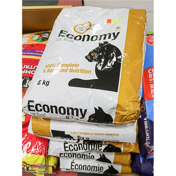 7 BAGS OF ECONOMY CAT FOOD